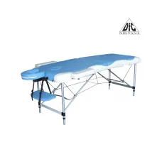 Массажный стол DFC NIRVANA Elegant DELUXE, цвет голубой с бежевым